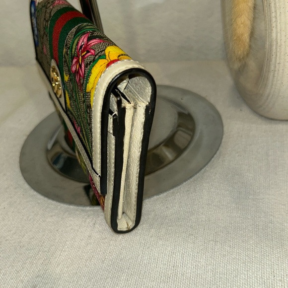 Gucci Long Wallet Ivory Floral PrintMulticolor - Picture 5 of 12